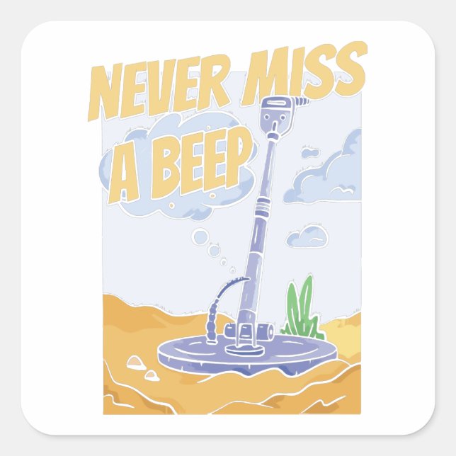 Prospecting Miner - Gems Mining Prospector  Square Sticker (Front)