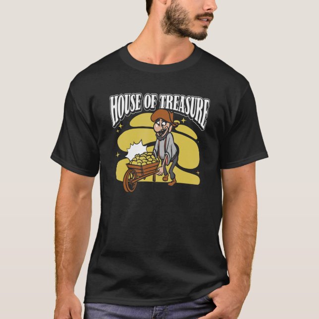 Prospecting Miner   Mining Gems Prospector T-Shirt (Front)