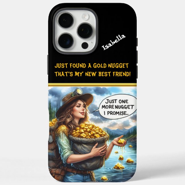 Prospector chasing golden dreams in nature Case-Mate iPhone case (Back)