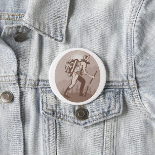 Prospector Miner Hiking Button