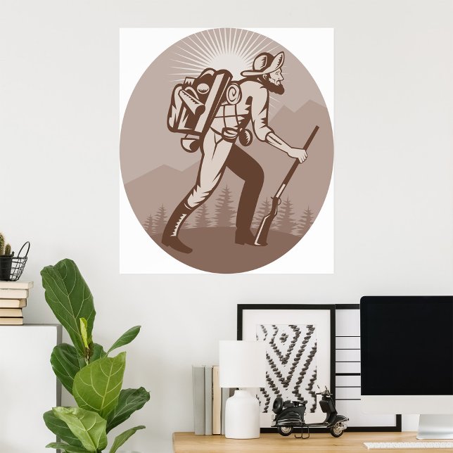 Prospector Miner Hiking Poster (Creator Uploaded)