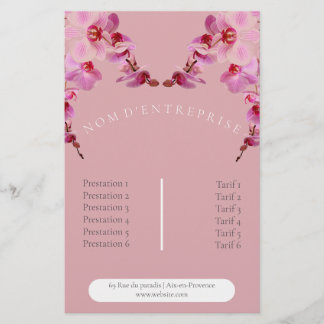 Prospectus 14 Cm X 21,6 Cm Flyer du tarif