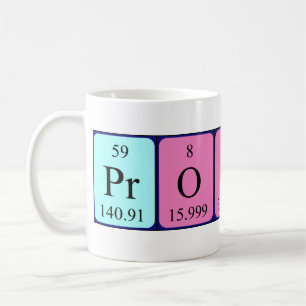 Prosper periodic table name mug