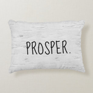 PROSPER Text On Birch Tree  Accent Pillow