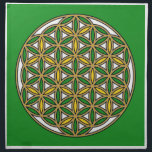 Prosperity10 Cloth Napkin<br><div class="desc">The flower of Life is used in all religions. It is considered sacred with healing energy within the symbol. Use for your crystal grids, sacred altars and for your personal use. Use your intuition to use the design for your particular intention or prayer. This design was created to use for...</div>