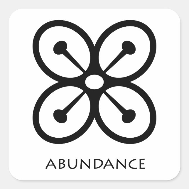 Prosperity ( Bese Saka )Adinkra Symbol Sticker (Front)