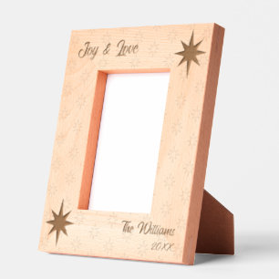 Prosperity Christmas Star-Text 4x6 Portrait Engraved Frames