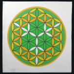 Prosperity Grid Cloth<br><div class="desc">The flower of Life is used in all religions. It is considered sacred with healing energy within the symbol. Use for your crystal grids, sacred altars and for your personal use. Use your intuition to use the design for your particular intention or prayer.</div>
