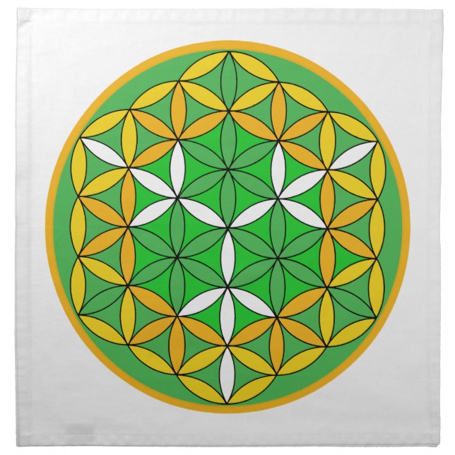 Prosperity Grid Cloth Napkin (Front)