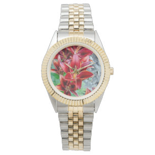 Prosperity Lily – Vibrant Red Flower Watch