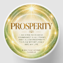 Prosperity Manifestation Candle | Abundance Gift