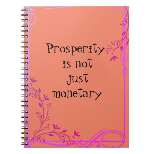 Prosperity  notebook