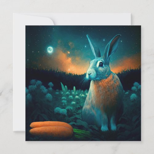 Prosperity Rabbit in the Moonlight