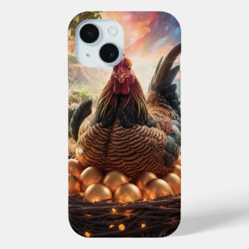 Prosperitys Plume Golden Egg Fantasy iPhone 15 Case