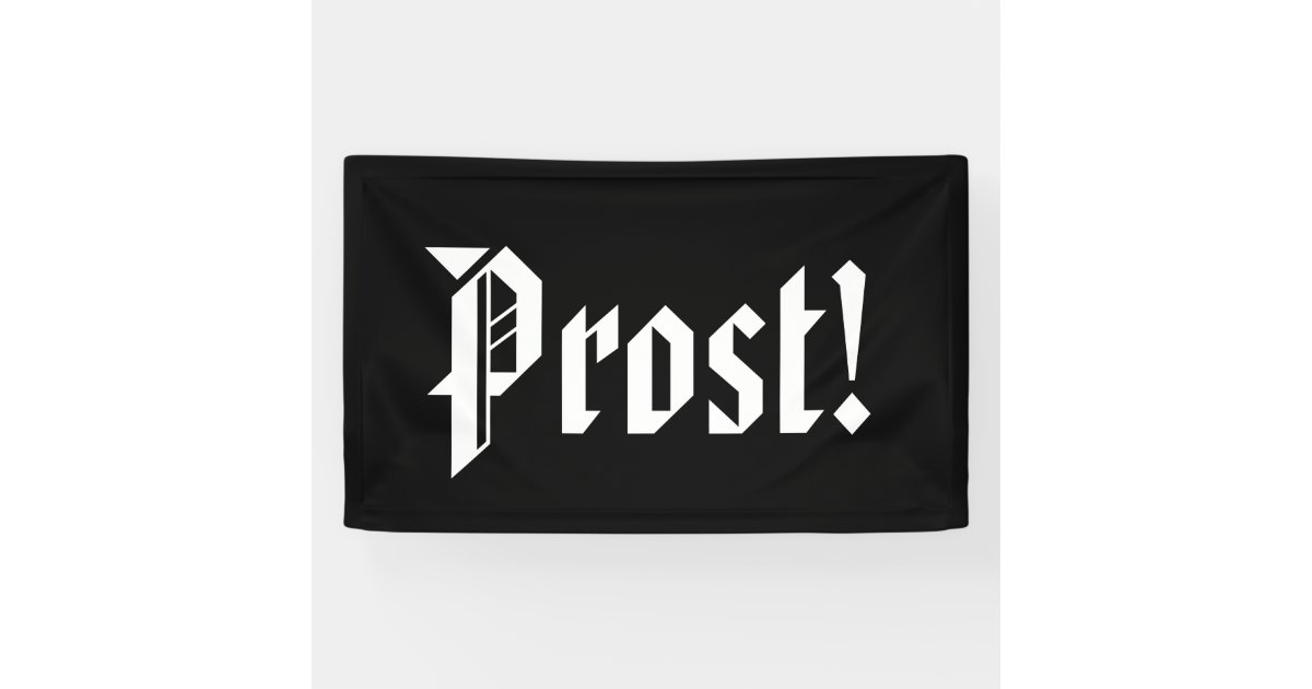 Prost! Banner | Zazzle.com