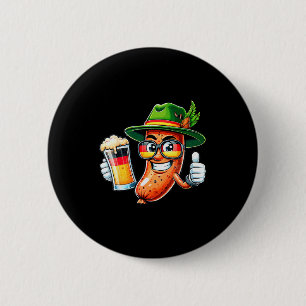 Prost Beer German American Flag Men Mug Button