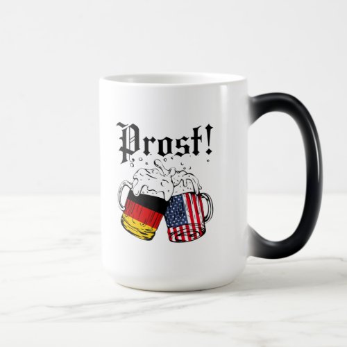 Prost Beer German American Flag Oktoberfest Magic Mug