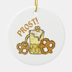 Prost! Ceramic Ornament