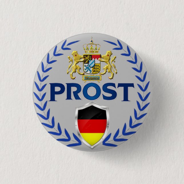 Prost (Cheers) Pin Button (Front)