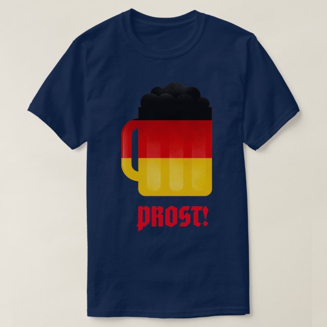Prost German Beer Mug T T-Shirt (Design Front)