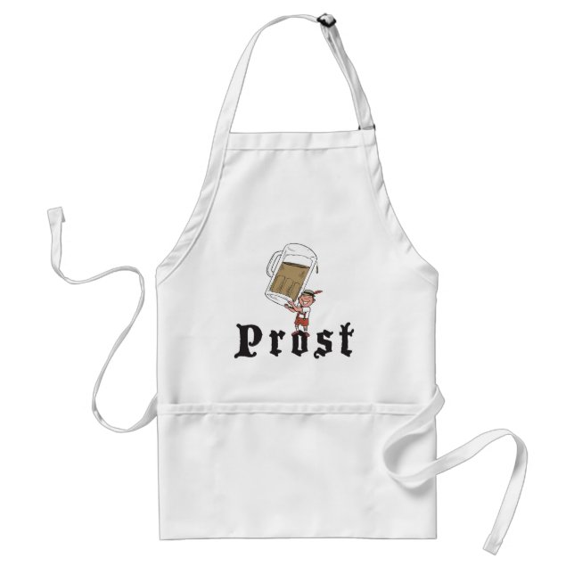 Prost German Drinking Adult Apron (Front)