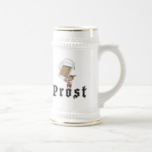 Prost German Drinking Beer Stein