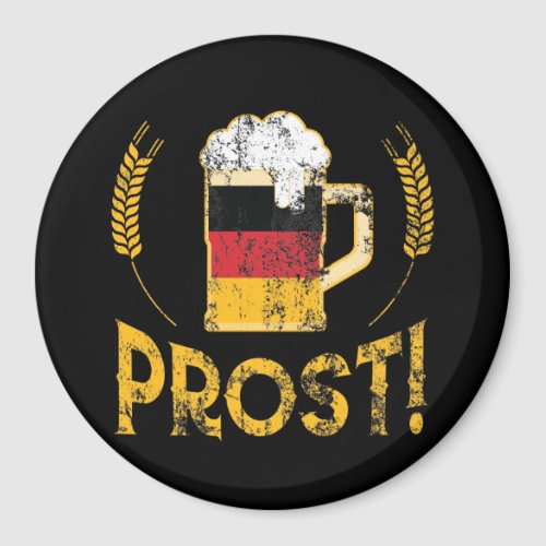 Prost German Flag Beer Lover Oktoberfest Magnet