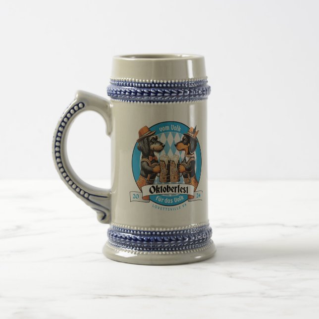 Pröst Lovettsville! Double Dog Dare You Oktoberfes Beer Stein (Left)