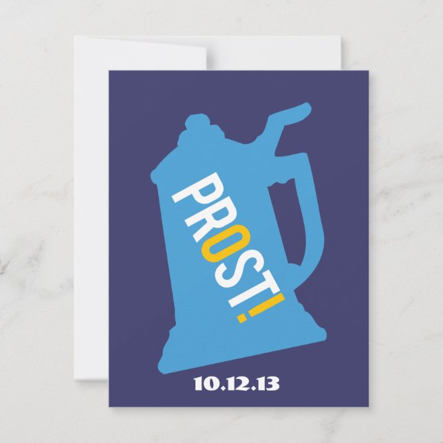 Prost Toast Mens 30th Birthday Party Invitation (Front)