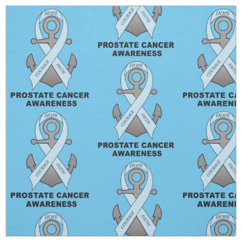 Prostate Cancer Anchor of Hope Fabric