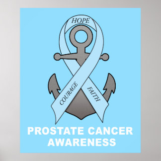 Prostate Cancer Anchor of Hope Poster