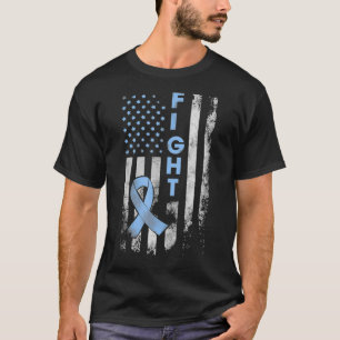 Prostate Cancer Awareness Fight American Flag Gift T-Shirt