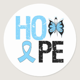 Prostate Cancer Awareness Hope Classic Round Sticker