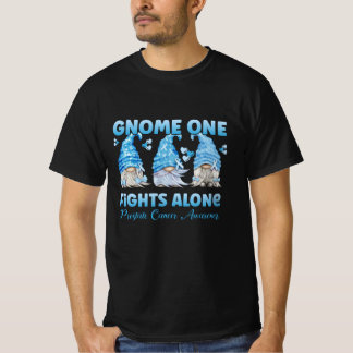 Prostate Cancer Awareness Light Blue Gnome T-Shirt
