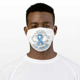 Prostate cancer awareness light blue Gradient Adult Cloth Face Mask
