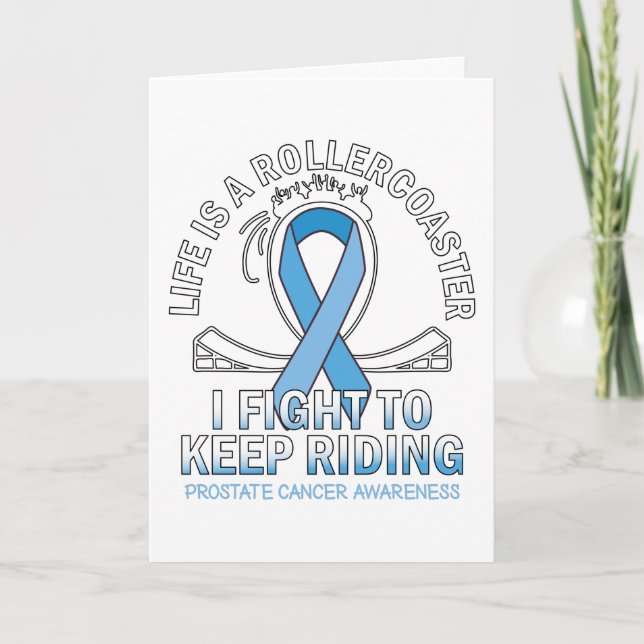 Prostate cancer awareness light blue Gradient Card (Front)