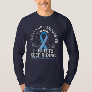 Prostate cancer awareness light blue ribbon T-Shirt