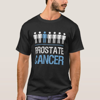 Prostate Cancer Awareness Light Blue Ribbon T-Shirt