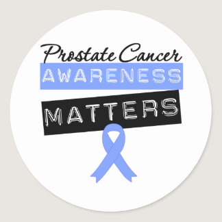 Prostate Cancer Awareness Matters Classic Round Sticker