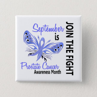 Prostate Cancer Awareness Month Butterfly 3.1 Pinback Button