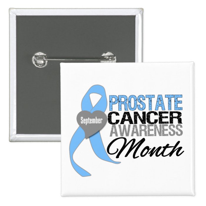 Prostate Cancer Awareness Month Draped Ribbon 2 Button
