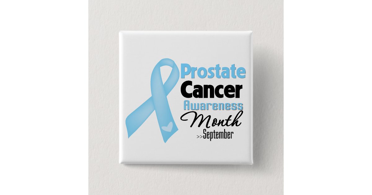 Prostate Button Prostate Cancer Awareness Month Pinback Button | Zazzle
