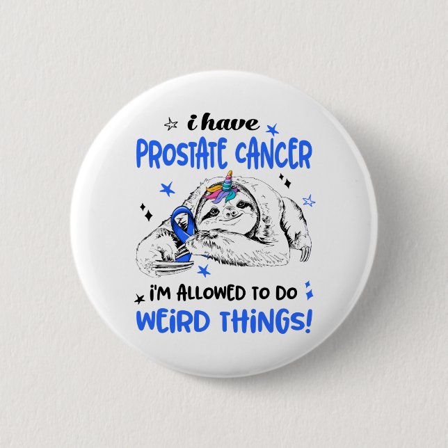 Prostate Cancer Awareness Month Ribbon Gifts Button (Front)