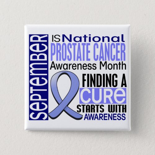 Prostate Cancer Awareness Month Ribbon I2 15 Pinback Button