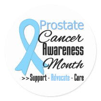 Prostate  Cancer AWARENESS Month v5 Classic Round Sticker