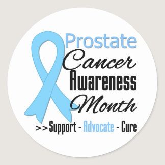 Prostate  Cancer AWARENESS Month v5 Classic Round Sticker