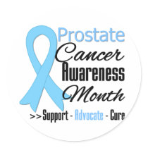 Prostate  Cancer AWARENESS Month v5 Classic Round Sticker