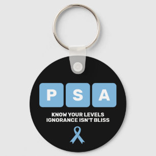 Prostate Cancer Awareness PSA Keychain