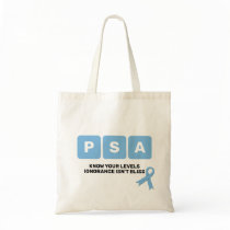 Prostate Cancer Awareness PSA  Tote Bag