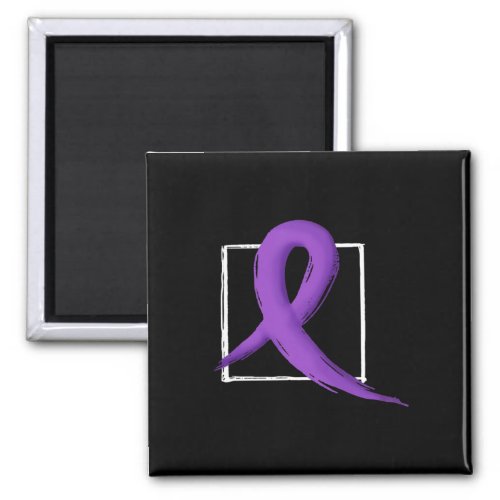 Prostate Cancer Awareness Purple Ribbon  Magnet